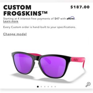Custom Oakley Frogskin Sunglasses